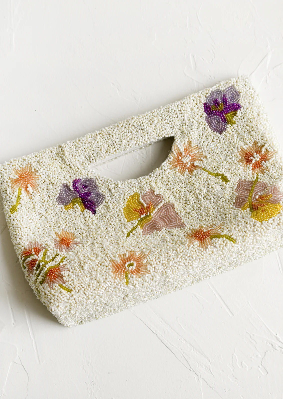 Dried Floral Beaded Clutch - Image 3