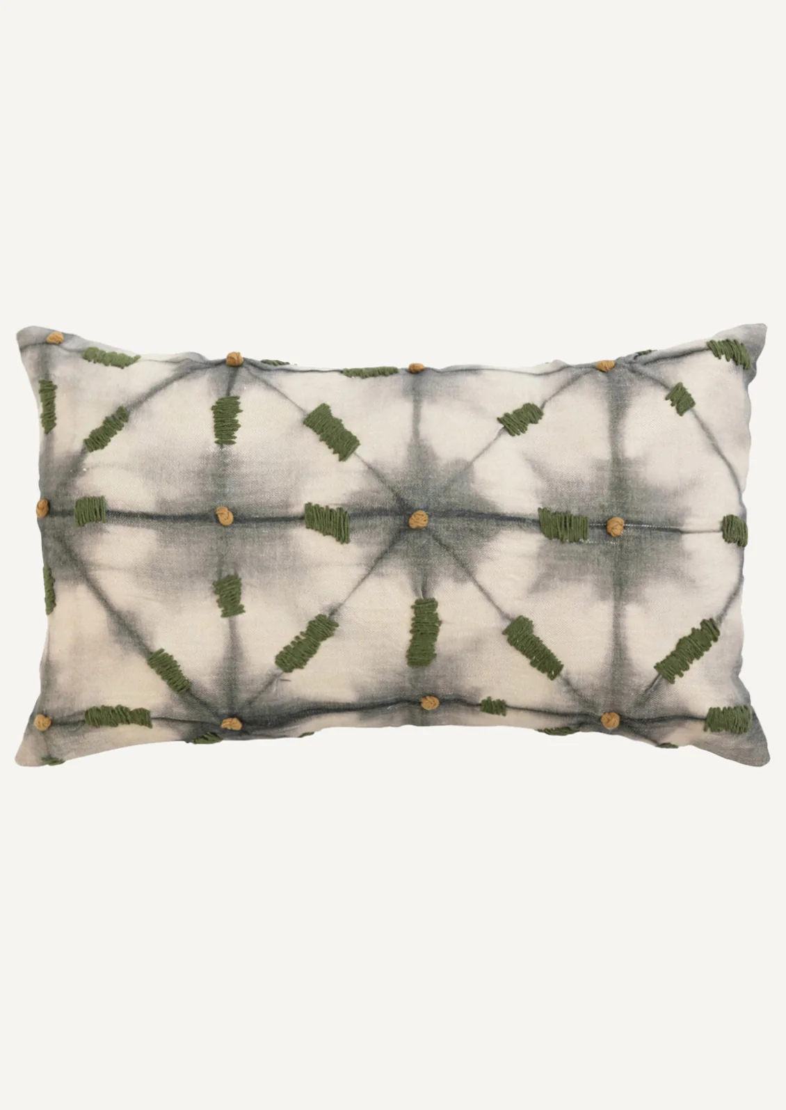 Embroidered Shibori Pillow - Image 3