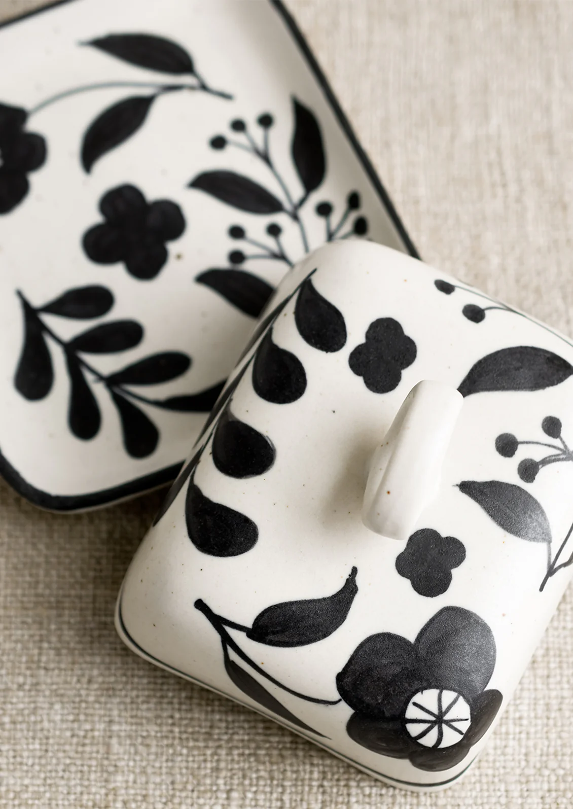 Folklore Floral Butter Dish - Image 3