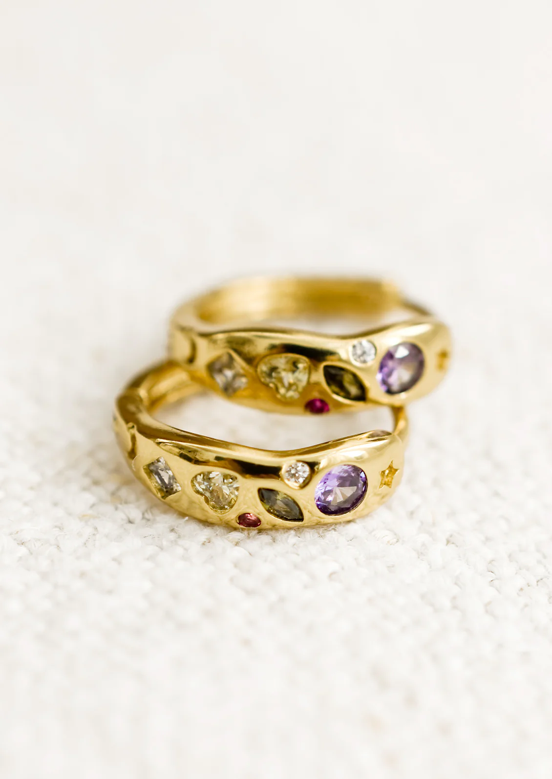 Frankie Huggie Hoop Earrings - Image 3