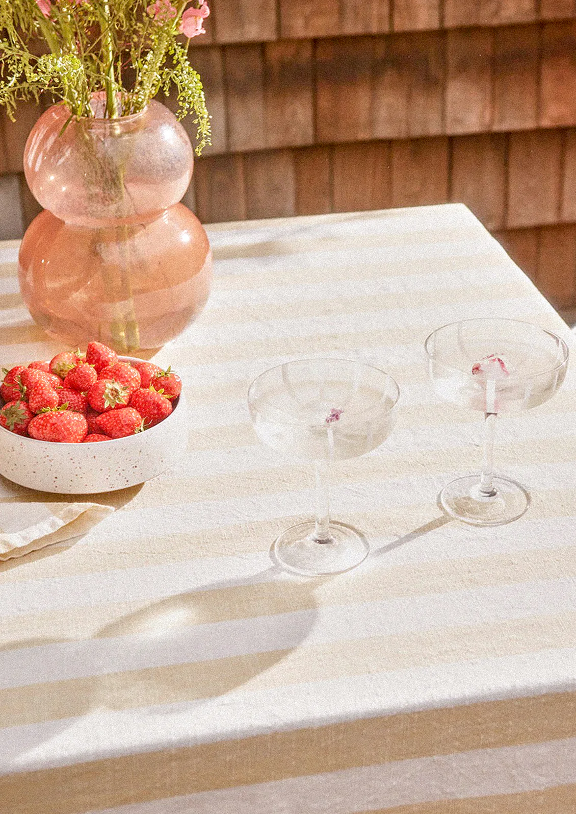 Organic Cotton Striped Tablecloth - Image 6