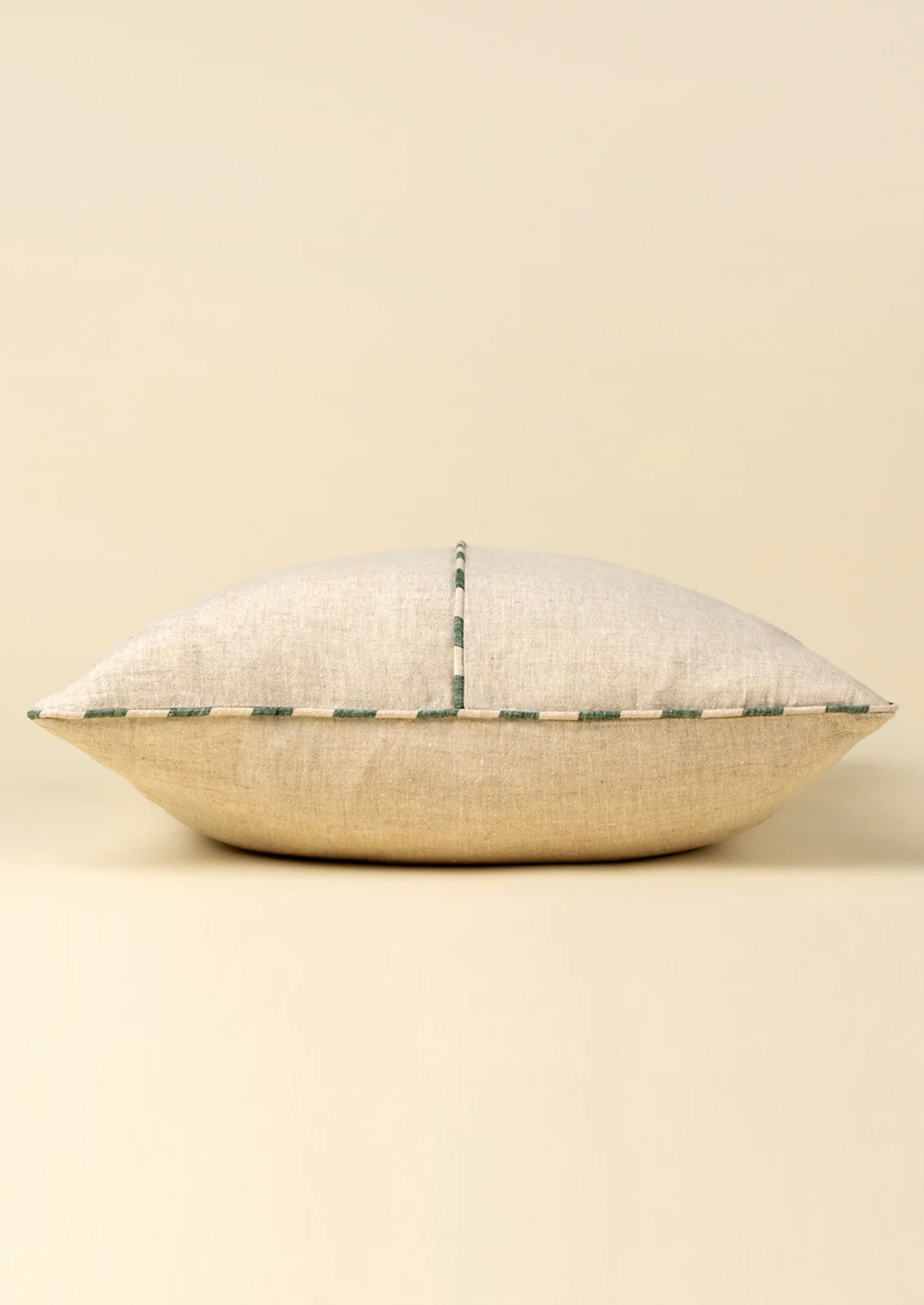 Petra Piped Trim Linen Pillow - Image 3