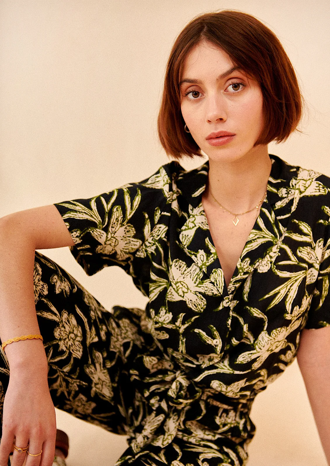 Plumeria Printed Shirt - Image 3