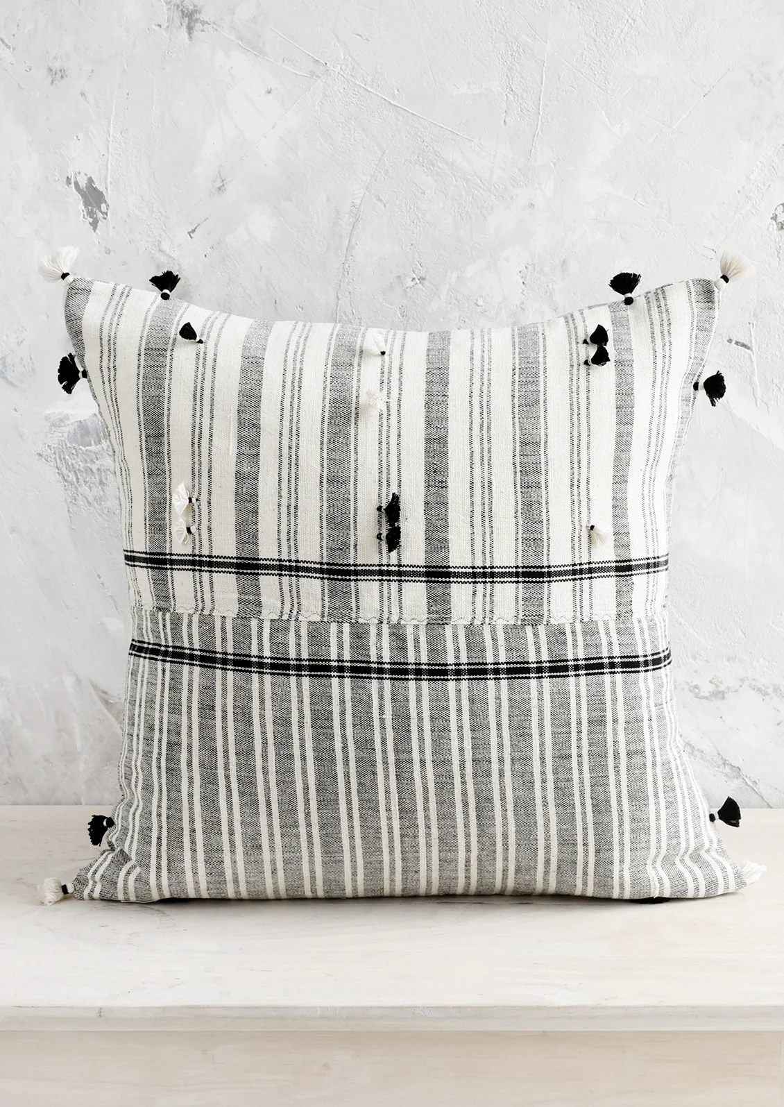 Rebari Pillow in Black Madras - Image 4